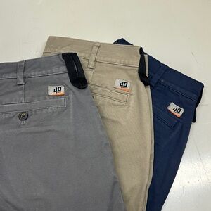 Men's 40 Grit Duluth Trading Gray, Beige, and Navy